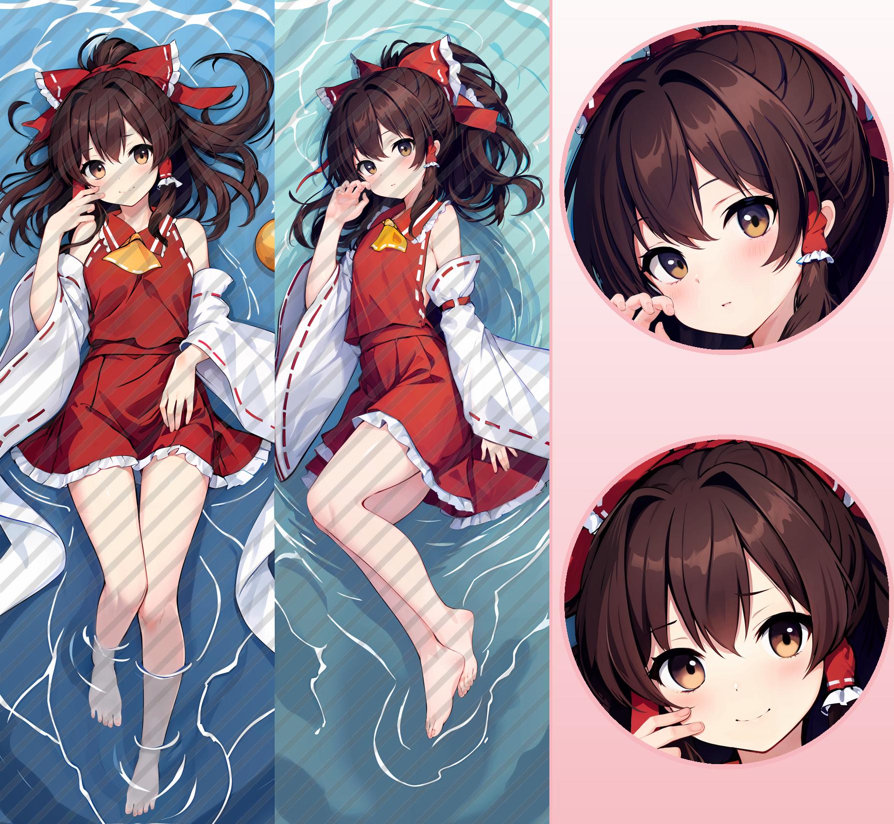 東方Project 博麗 霊夢の抱き枕カバー Touhou Project Hakurei Reimu's Bodypillow – 輝夜白兔