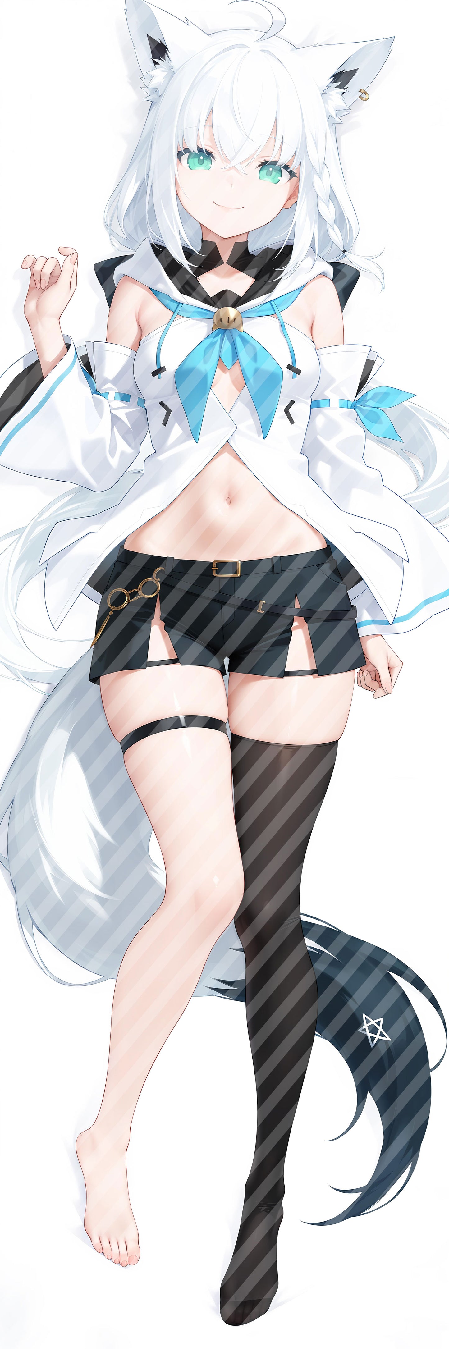 ホロライブ Vtuber 白上 フブキの抱き枕カバー Hololive Vtuber Shirakami Fubuki Bodypillow