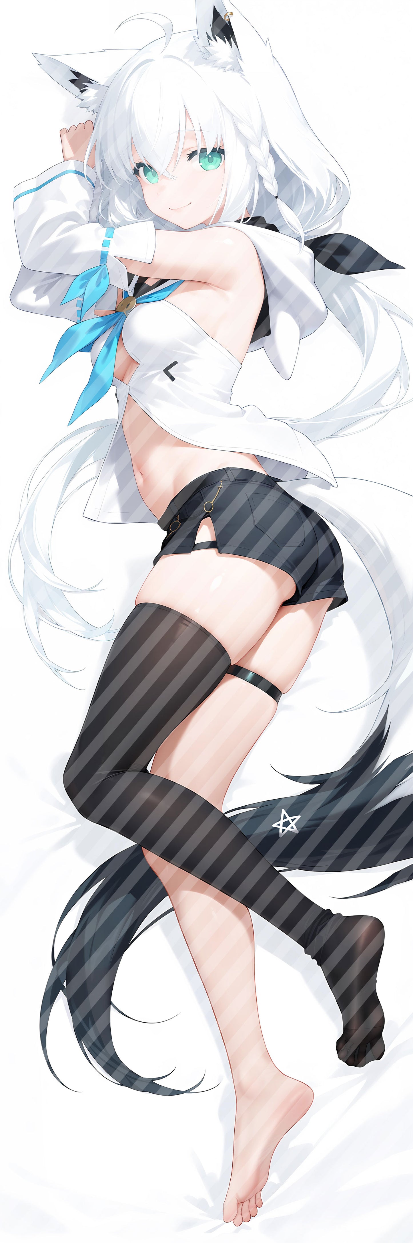 ホロライブ Vtuber 白上 フブキの抱き枕カバー Hololive Vtuber Shirakami Fubuki Bodypillow