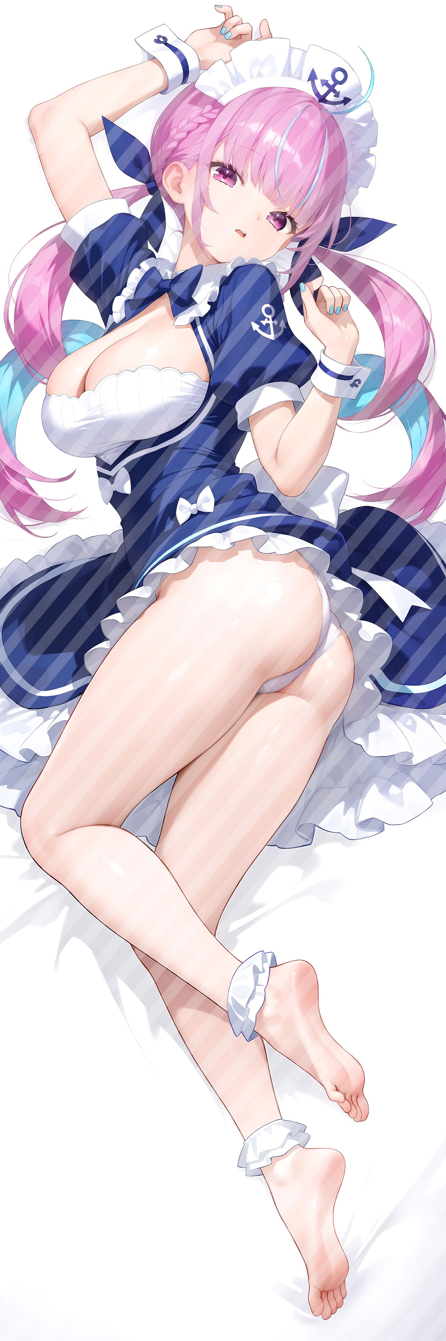 ホロライブ Vtuber 湊あくあの抱き枕カバー Hololive Vtuber Minato Aqua Bodypillow