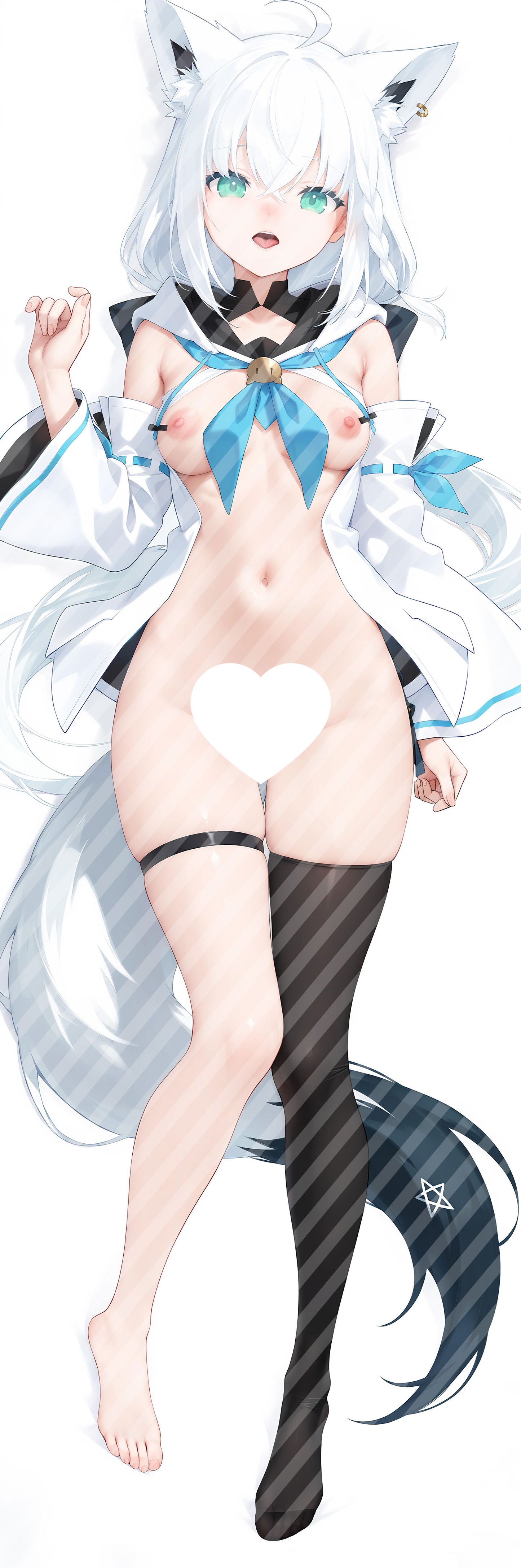 ホロライブ Vtuber 白上 フブキの抱き枕カバー Hololive Vtuber Shirakami Fubuki Bodypillow