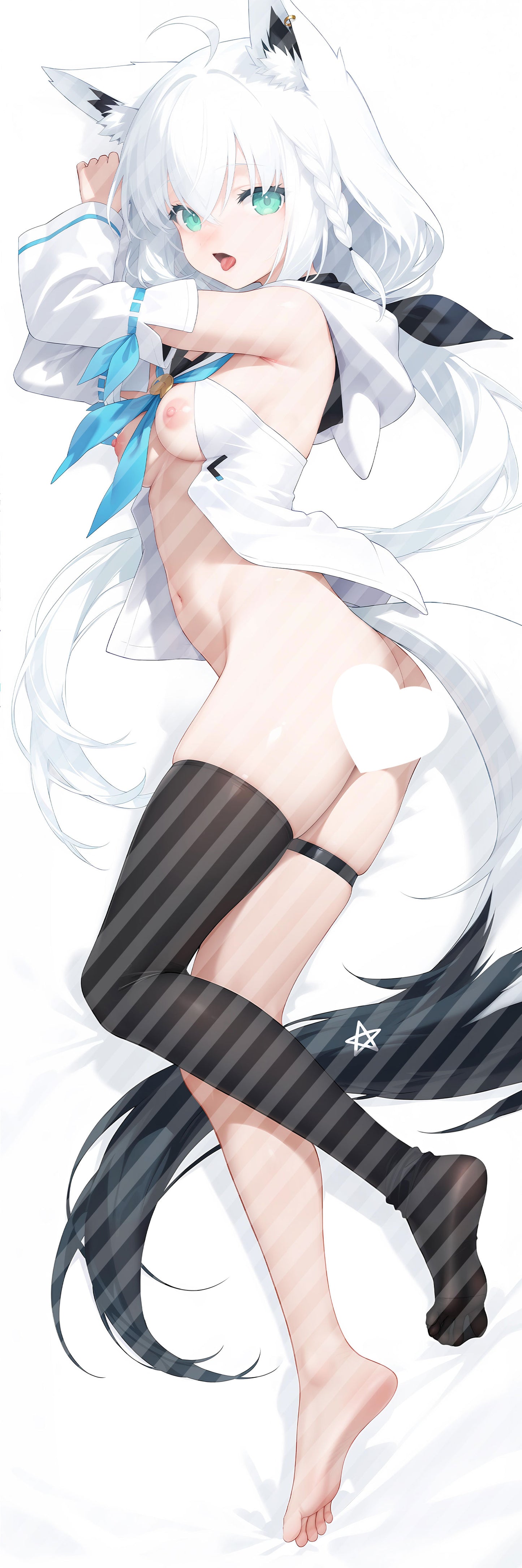 ホロライブ Vtuber 白上 フブキの抱き枕カバー Hololive Vtuber Shirakami Fubuki Bodypillow