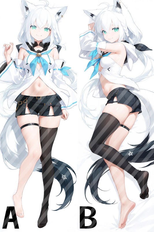 ホロライブ Vtuber 白上 フブキの抱き枕カバー Hololive Vtuber Shirakami Fubuki Bodypillow