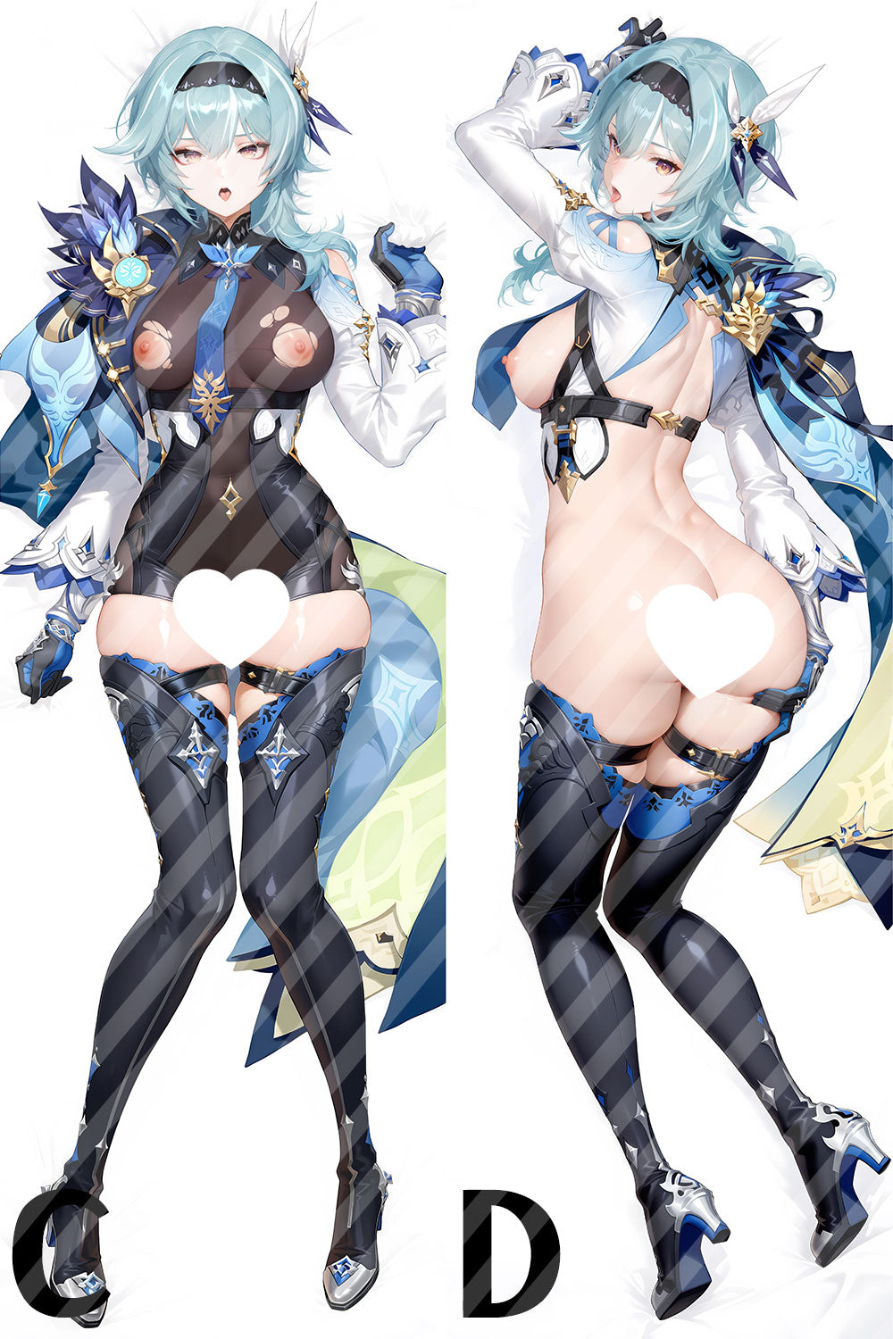 原神 エウルアの抱き枕カバー Genshin Impact Eula Bodypillow