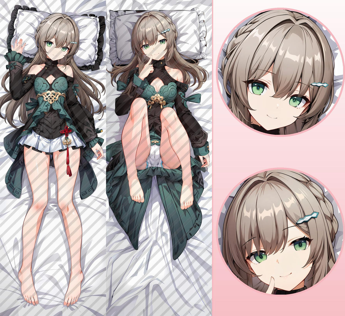 崩壊：スターレイル Qingqueの抱き枕カバー Honkai: Star Rail Qingque's Bodypillow