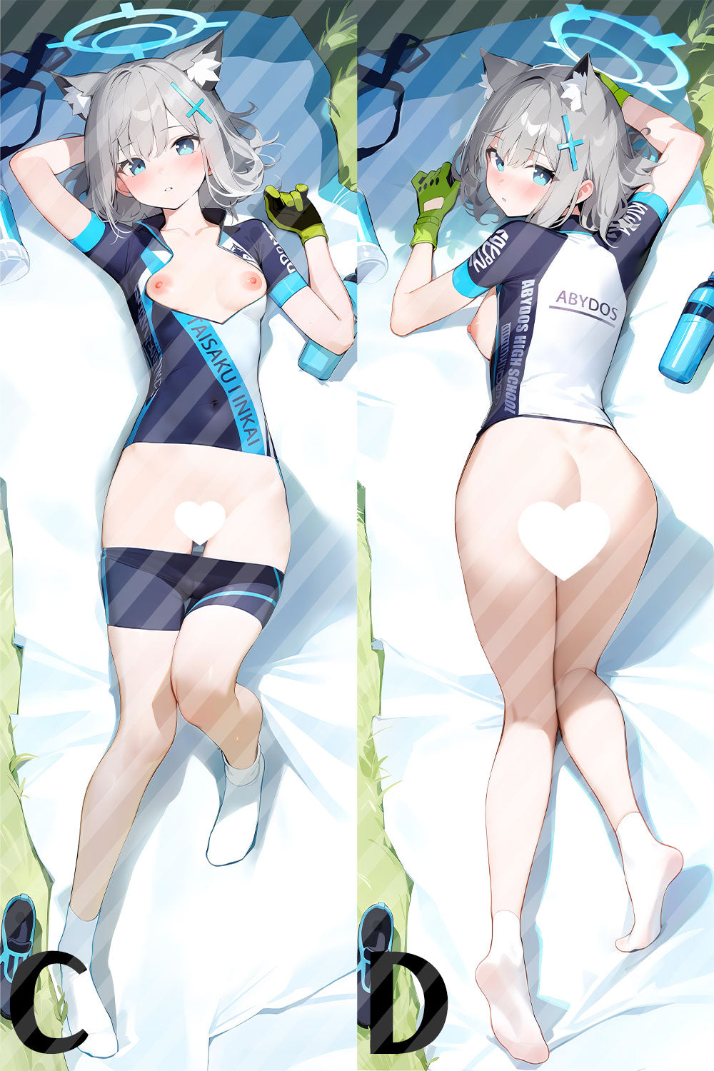 ブルーアーカイブ 砂狼 シロコの抱き枕カバー Blue Archive Sunaōkami Shiroko Bodypillow