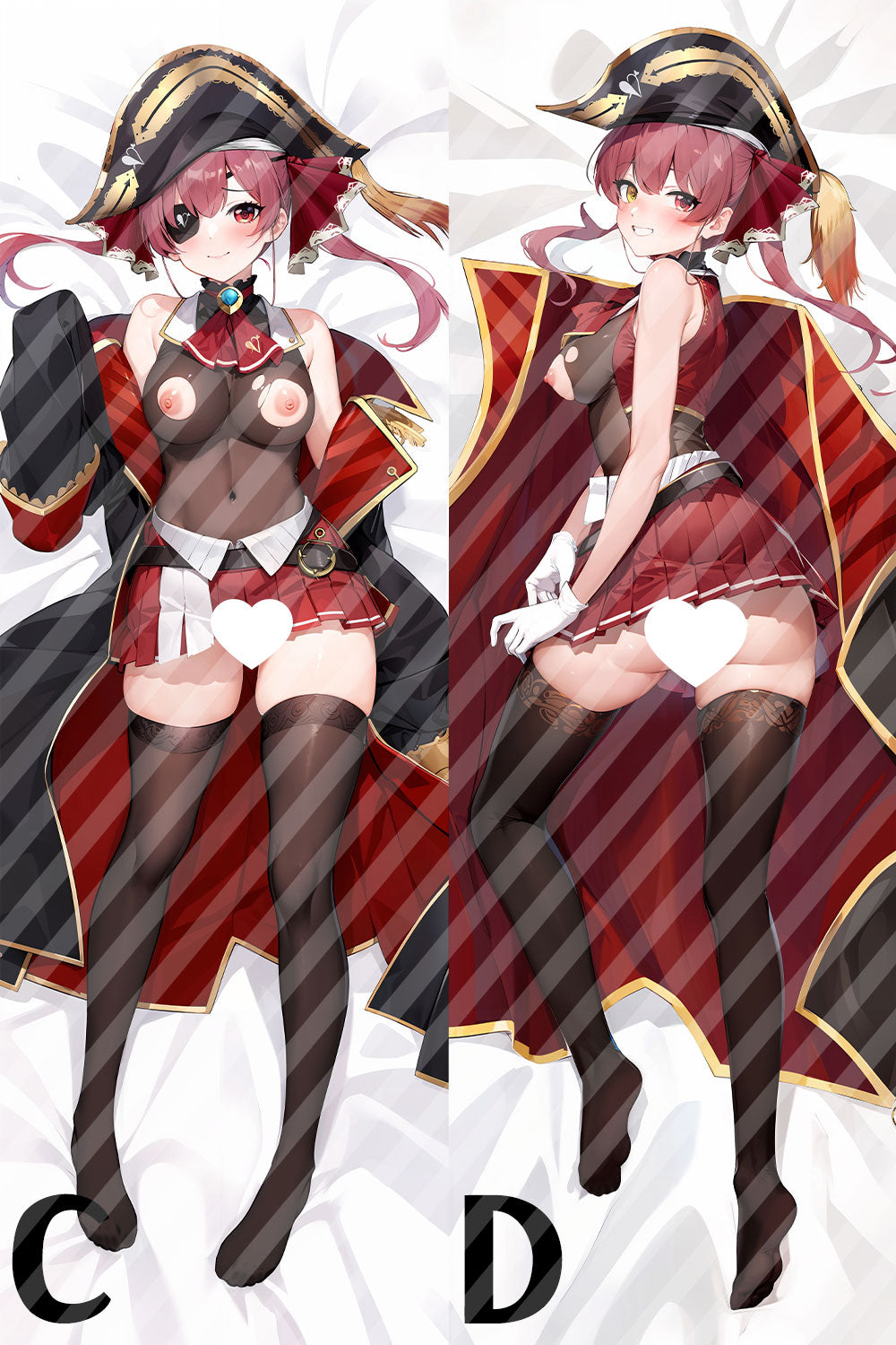 ホロライブ Vtuber 宝鐘 マリンの抱き枕カバー Hololive Vtuber Houshou Marine Bodypillow