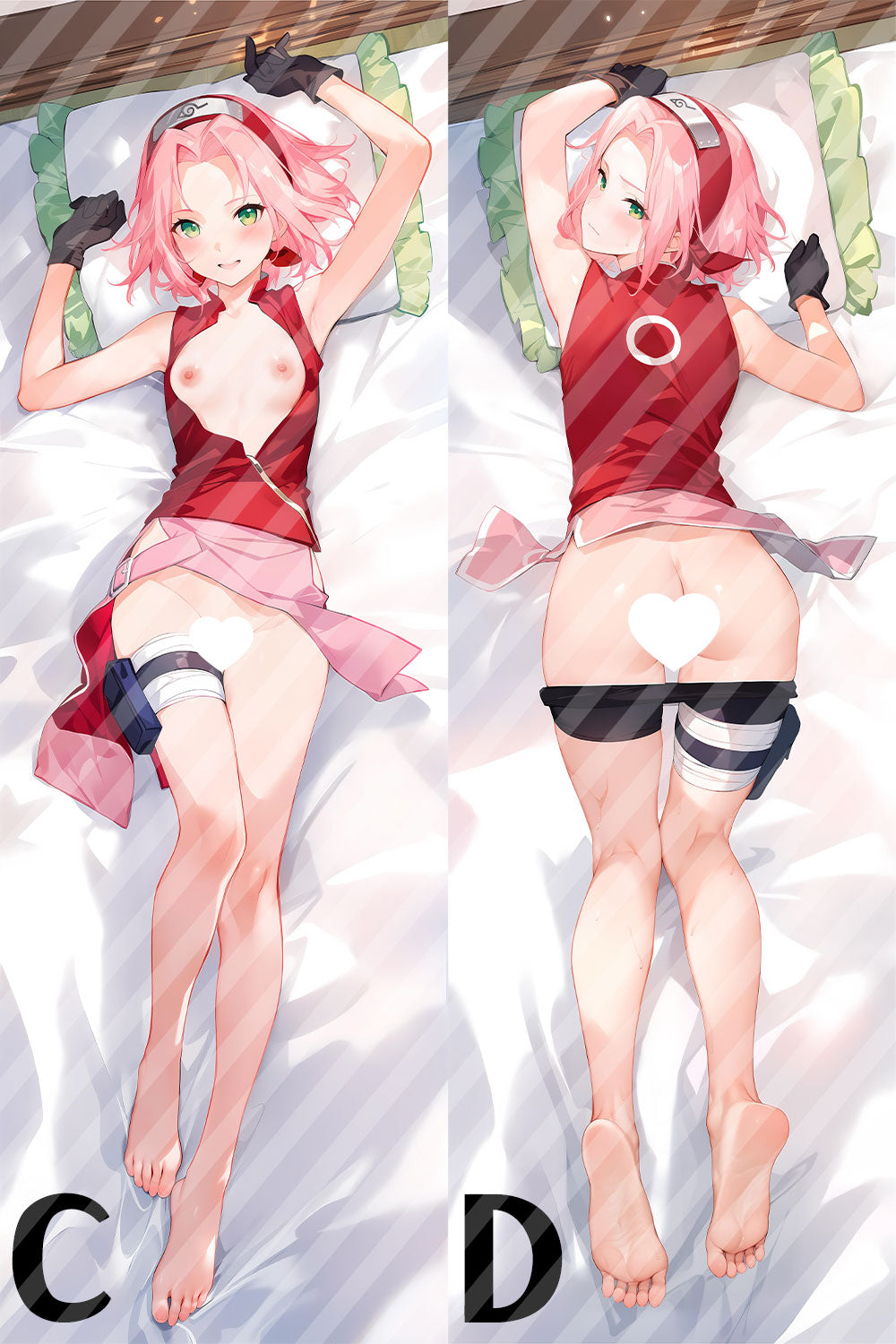 NARUTO -ナルト- 春野 サクラの抱き枕カバー Naruto Haruno Sakura Bodypillow