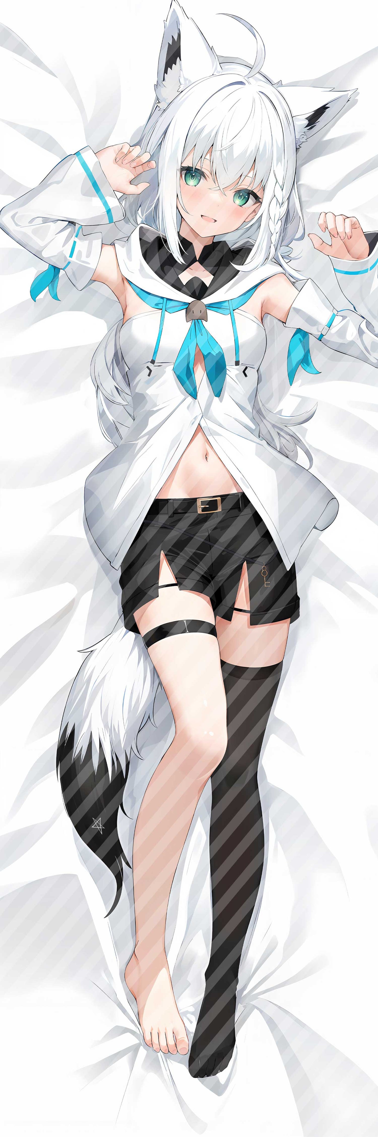 ホロライブ Vtuber 白上 フブキの抱き枕カバー Hololive Vtuber Shirakami Fubuki Bodypillow