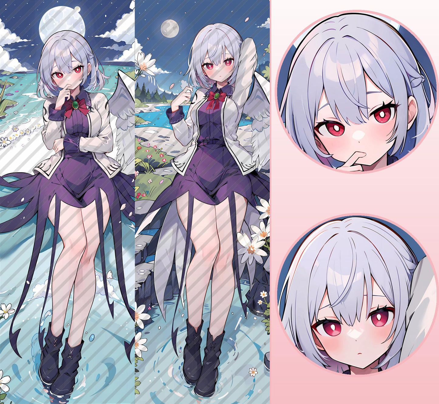 東方プロジェクト・とうほうぷろじぇく稀神 サグメの抱き枕カバー Touhou Project Kishin Sagume's Bodypillow