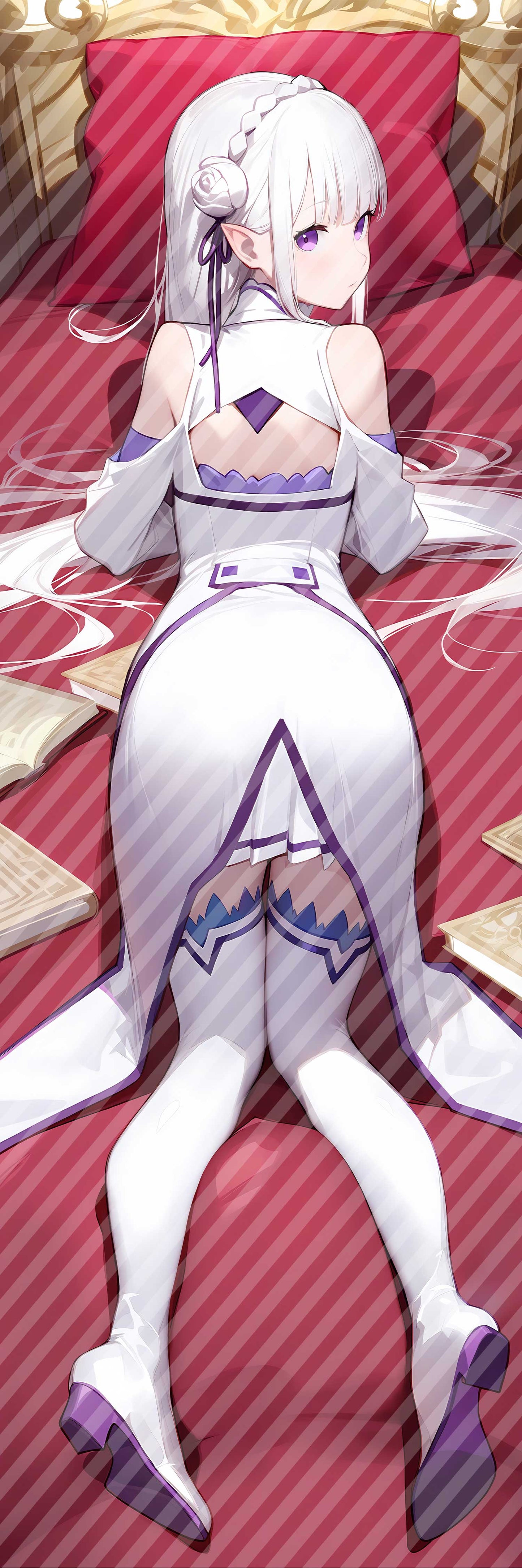 Re:ゼロから始める異世界生活 エミリアの抱き枕カバー Re:Zero Emilia Bodypillow