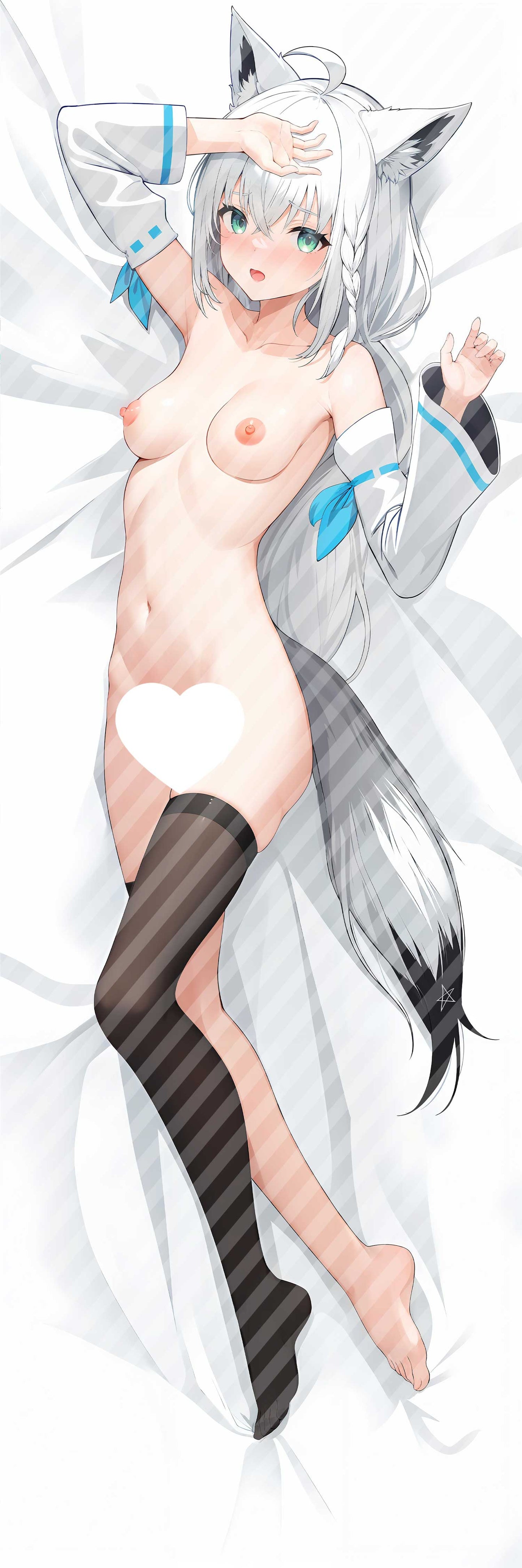 ホロライブ Vtuber 白上 フブキの抱き枕カバー Hololive Vtuber Shirakami Fubuki Bodypillow