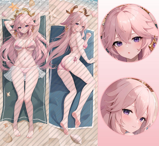 Genshin Impact 八重 神子の抱き枕カバー Genshin Impact Yae Miko's Bodypillow