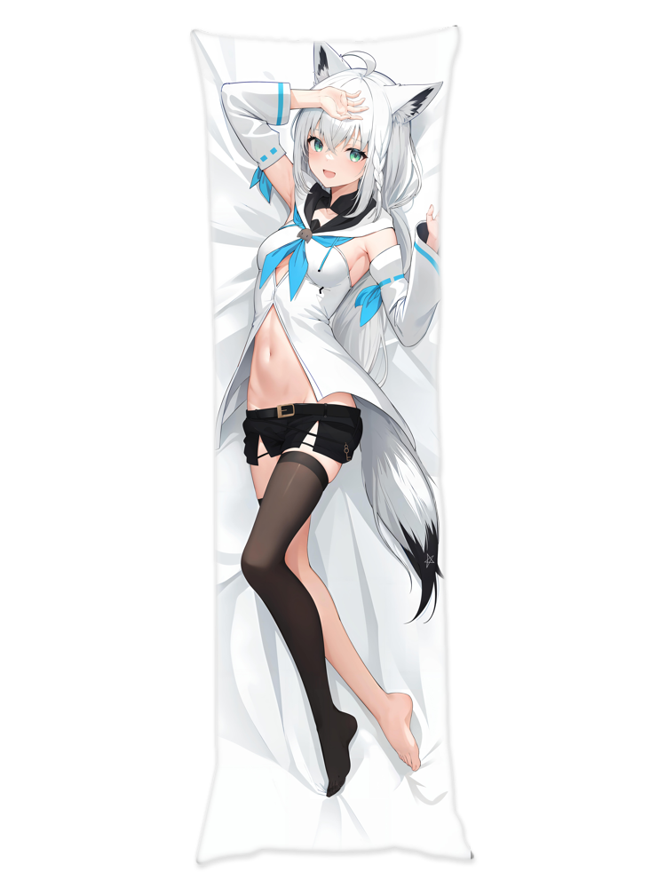 Hololive 白上 フブキの抱き枕カバー Hololive Shirakami Fubuki's Bodypillow – 輝夜白兔