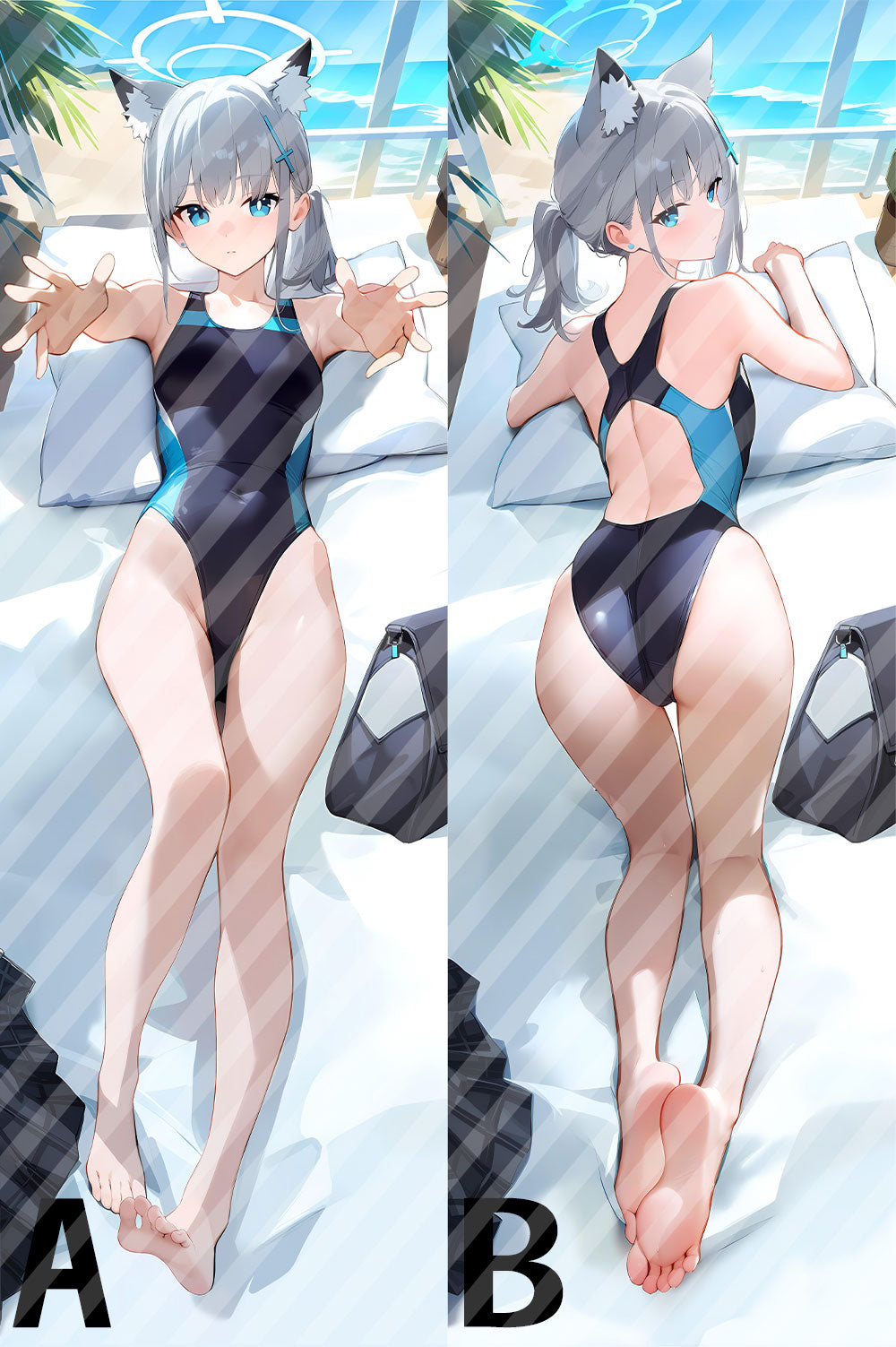 ブルーアーカイブ 砂狼 シロコの抱き枕カバー Blue Archive Sunaōkami Shiroko Bodypillow